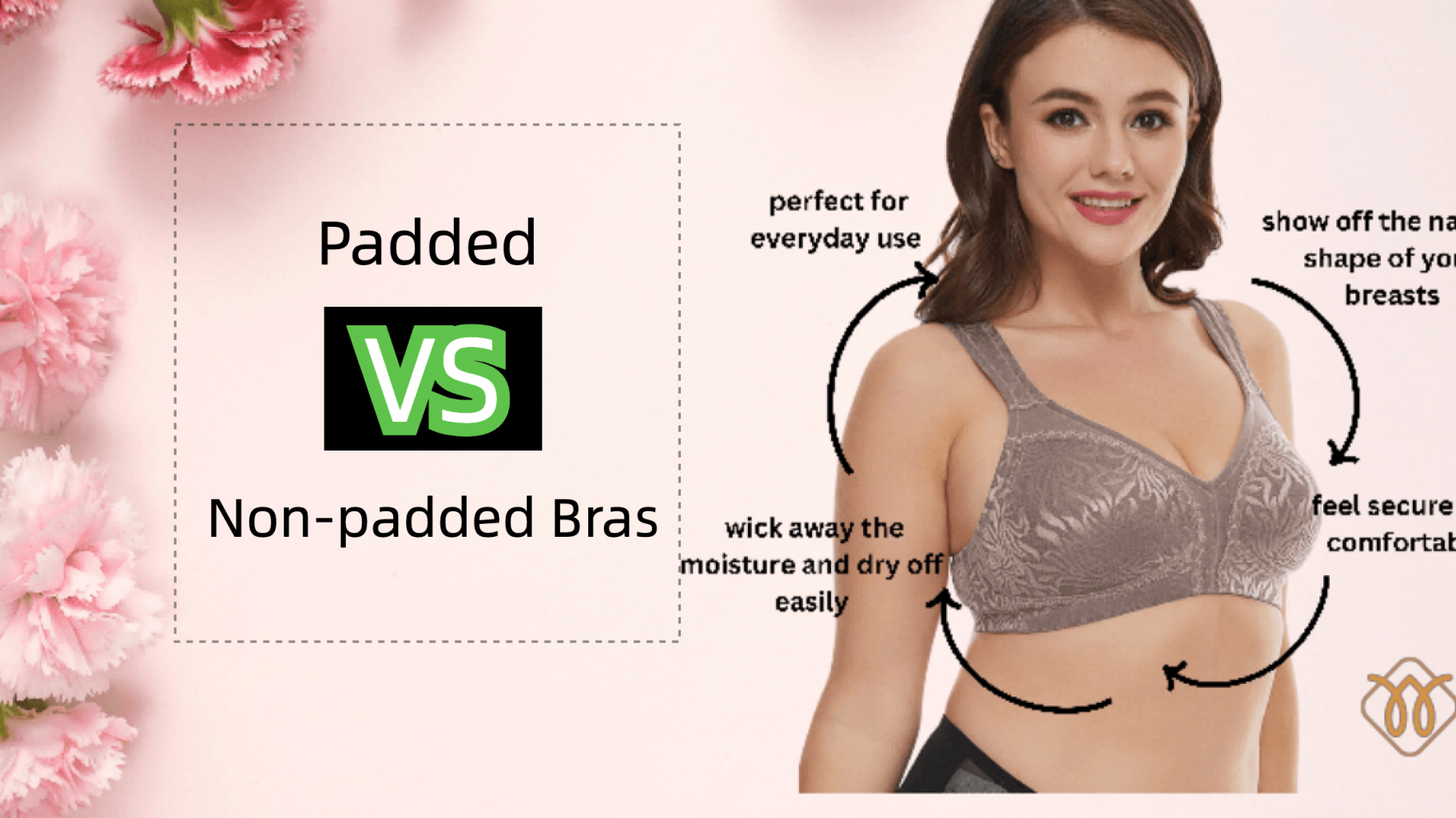 What is the difference between padded bras and non-padded bras? Why do women prefer one over the other? - WingsLove
