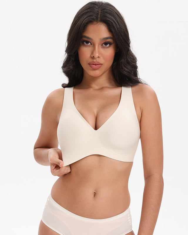 Deep V Wireless Bra Seamless Soft Bralette Wingslove