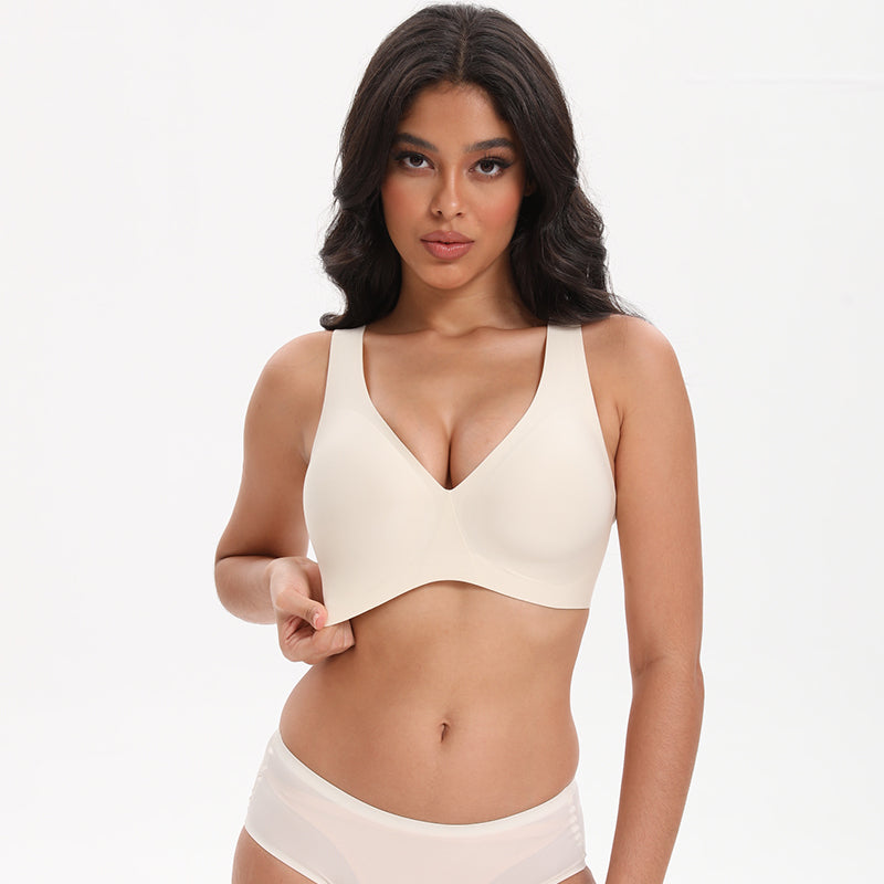 Deep V Wireless Bra Seamless Soft Bralette Wingslove