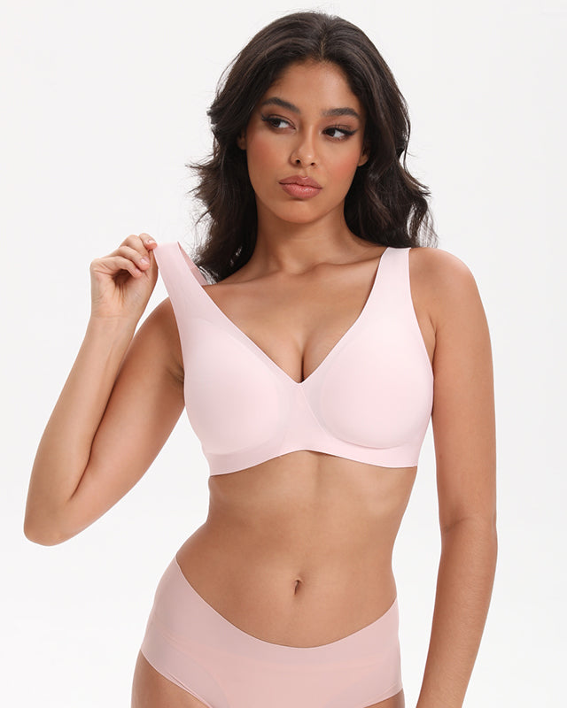 Deep V Wireless Bra Seamless Soft Bralette Wingslove