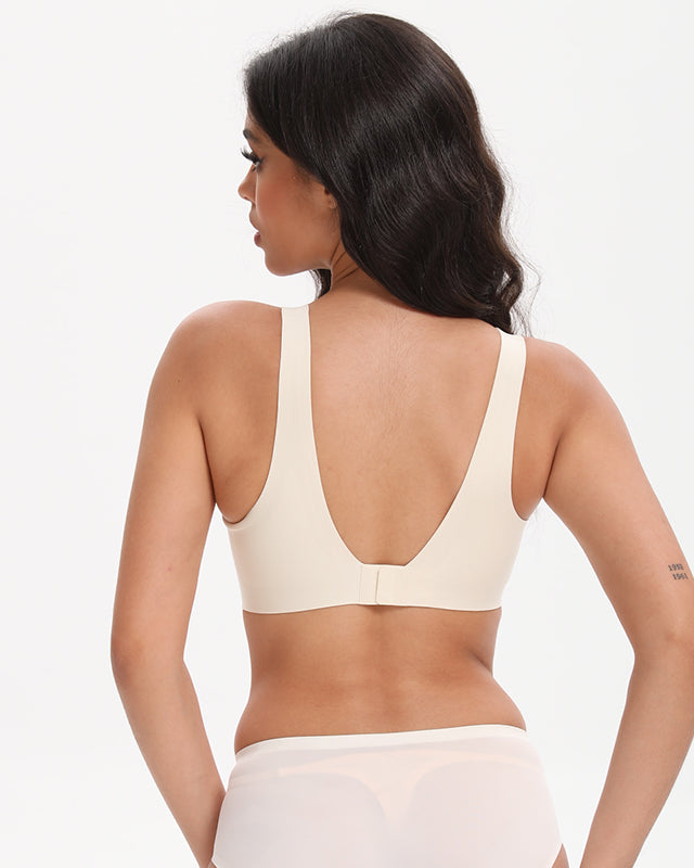 Deep V Wireless Bra Seamless Soft Bralette Wingslove
