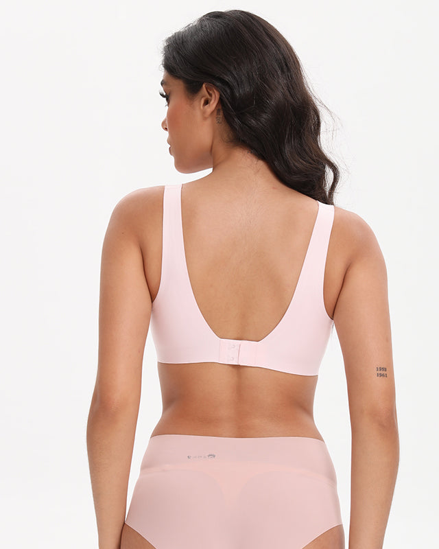Deep V Wireless Bra Seamless Soft Bralette Wingslove