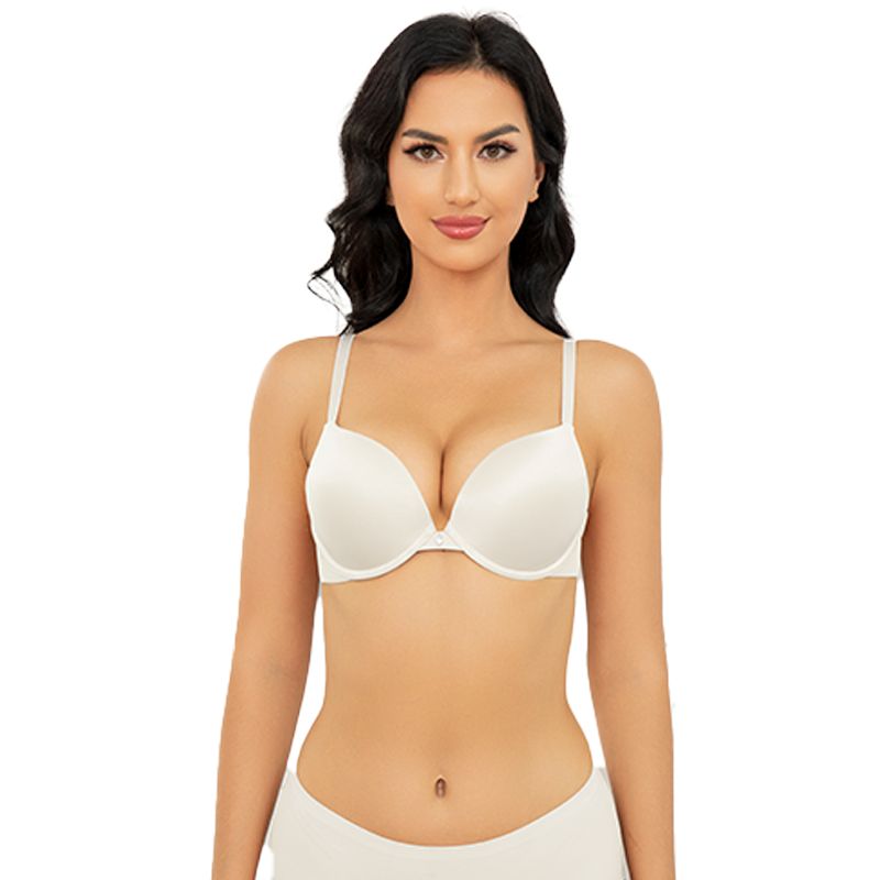 Everyday Plunge Push-Up T-Shirt Bra, Ivory Wingslove