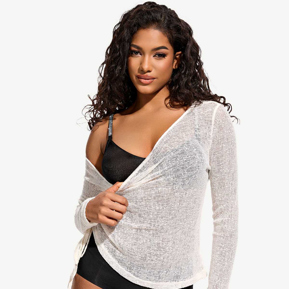 Front Closure Unlined Lace Underwire Bra with Rhinestone Straps, Black Wingslove