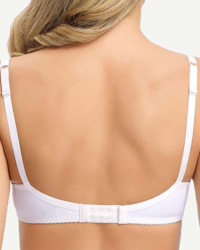 Wingslove Full Coverage Lace Bra Underwire Bralette, White
