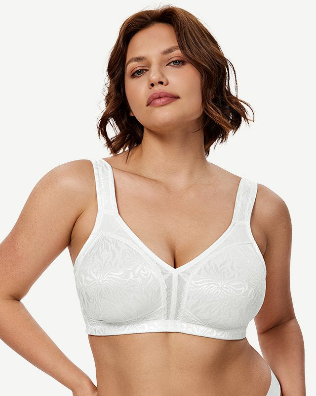 Full Coverage Minimizer Bra Wire-free, White