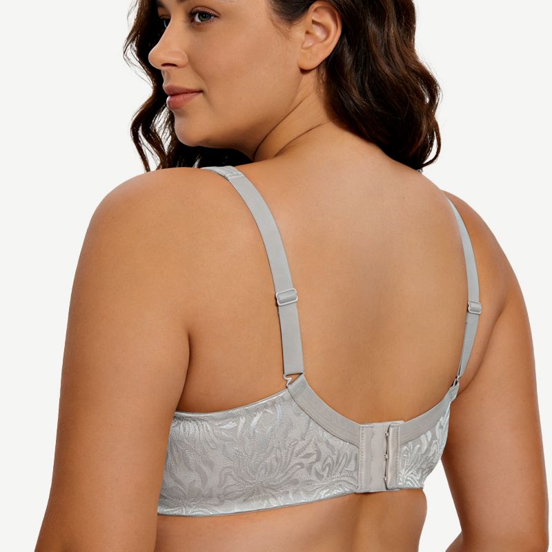 Full Coverage Minimizer Bra Wire-free, Elephant Grey Wingslove