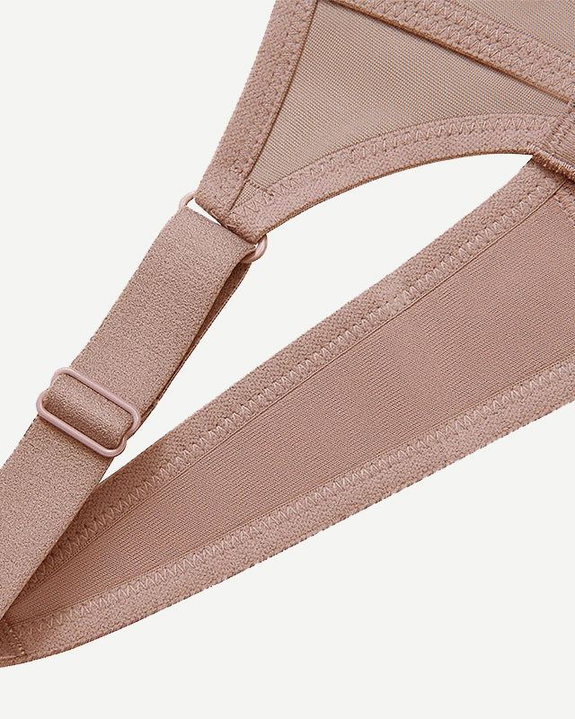 Full Coverage Solid Absorb Breathable Wirefree Sports Bra Amber Wingslove