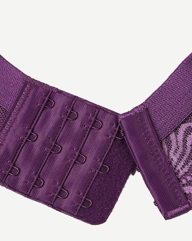 Minimizer Bra Non Padded- Wire-free Purple - WingsLove