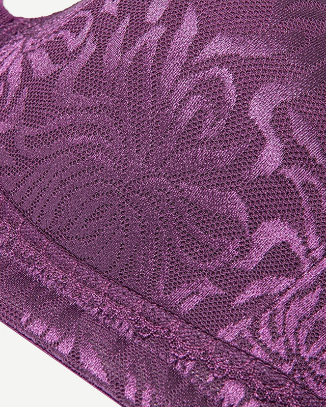 Minimizer Bra Non Padded- Wire-free Purple - WingsLove