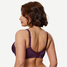 Minimizer Bra Non Padded- Wire-free Purple - WingsLove