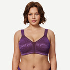 Minimizer Bra Non Padded- Wire-free Purple - WingsLove