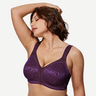 Minimizer Bra Non Padded- Wire-free Purple - WingsLove