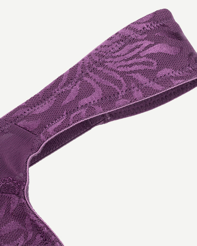 Minimizer Bra Non Padded- Wire-free Purple - WingsLove