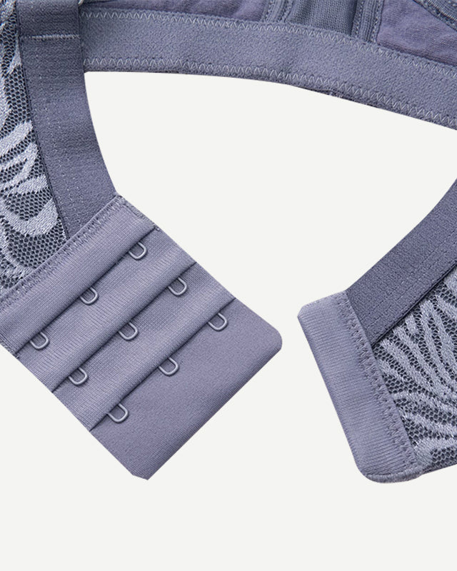 Minimizer Bra Non Padded Wire-free Grey Blue - WingsLove