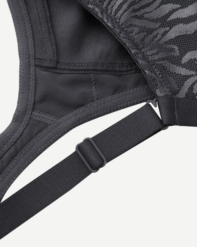 Minimizer Bra Non Padded Wire-free Black - WingsLove