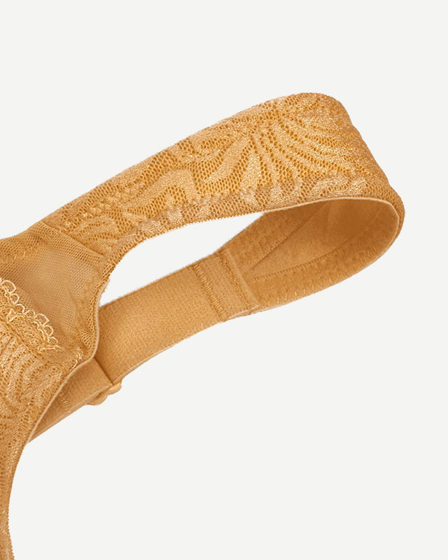 Minimizer Bra Non Padded Wire-free Gold - WingsLove