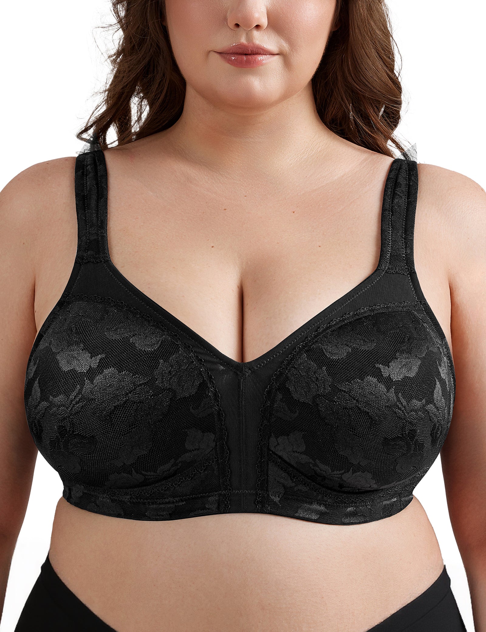 Minimizer Bras Full Coverage Wirefree, Black Wingslove