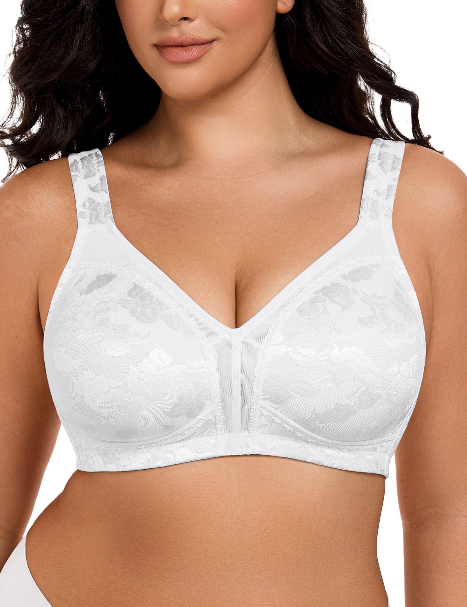 Minimizer Bras Full Coverage Wirefree, White Wingslove 04