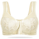 Plus Size Front Closure  Hook Wireless Nude Minimizer Bra For Senior Wingslove