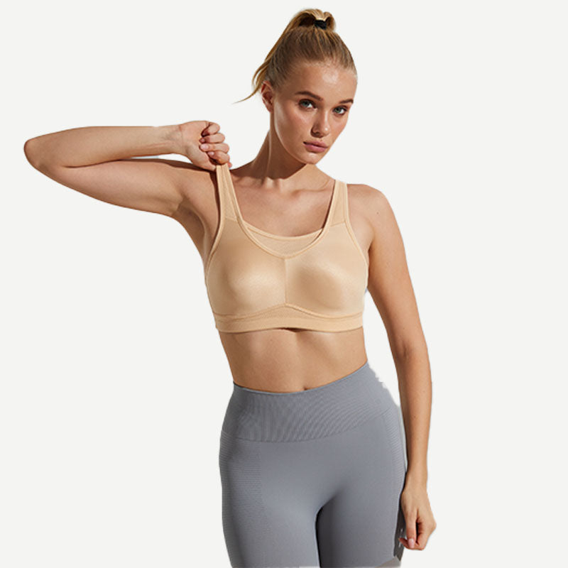 Seamless Sports Bra Wireless Comfort, Nude Wingslove