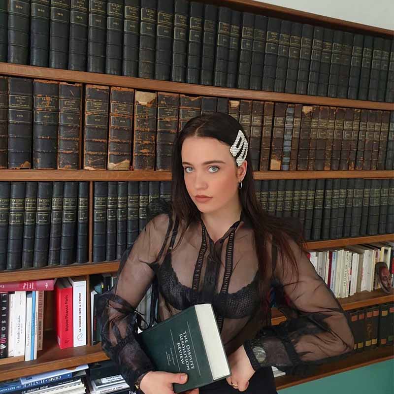 Sheer Lace Underwire Demi Bra with Plunge Neckline, Black