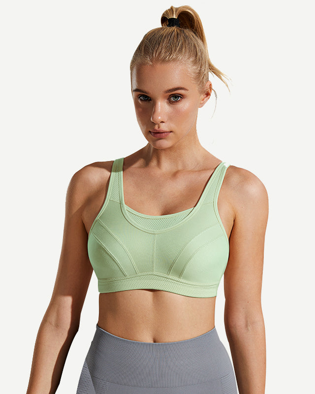 high-impact-large-bust-full-coverage-workout-bras-green wingslove