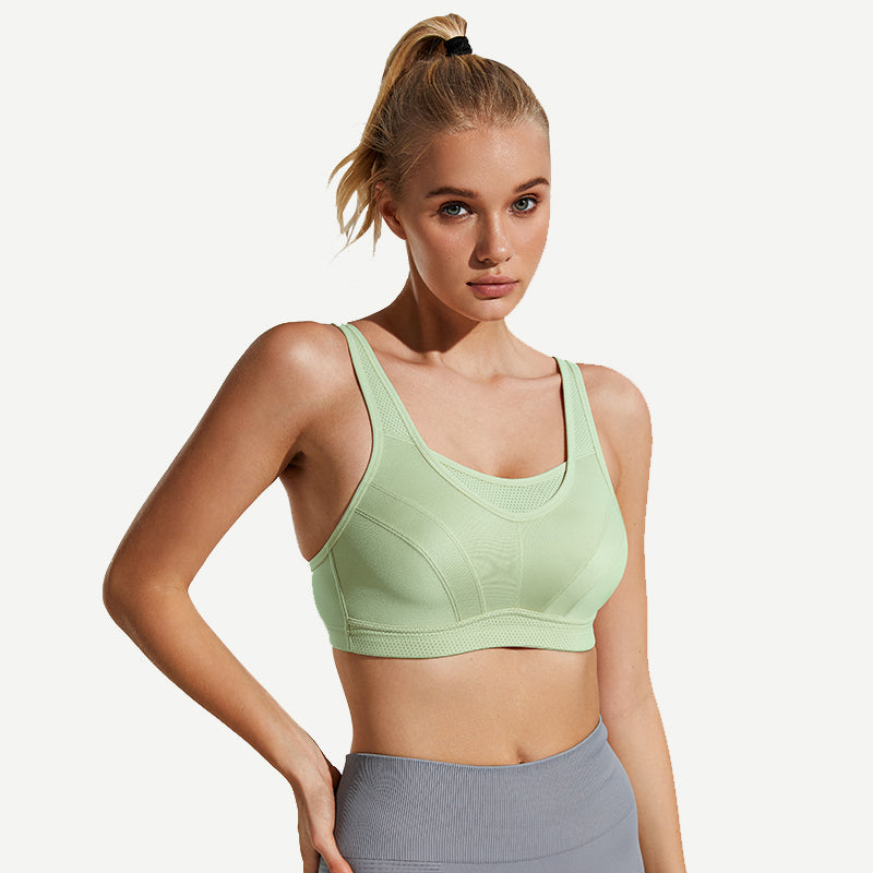 high-impact-large-bust-full-coverage-workout-bras-green wingslove