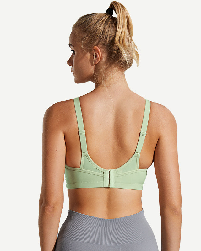 high-impact-large-bust-full-coverage-workout-bras-green wingslove