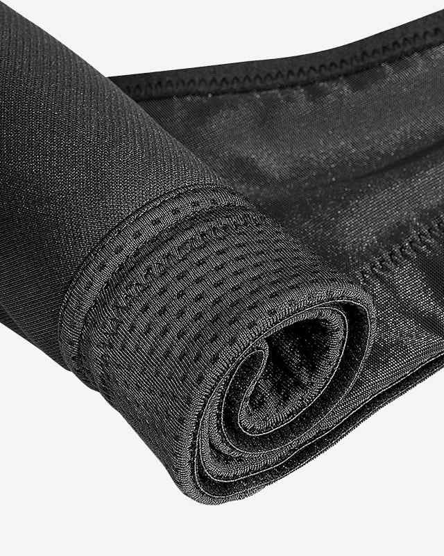 Full Coverage High Support Solid Sports Bra Black