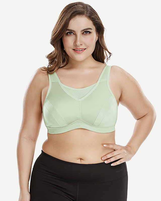 plus-size-high-impact-large-bust-full-coverage-workout-bras-green wingslove