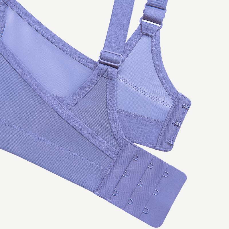 Plus Size High Impact Large Bust Full Coverage Workout Bras Purple