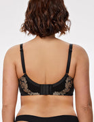 Plus Size Lace Mesh Underwired Full Coverage Shelf Bra - WingsLove