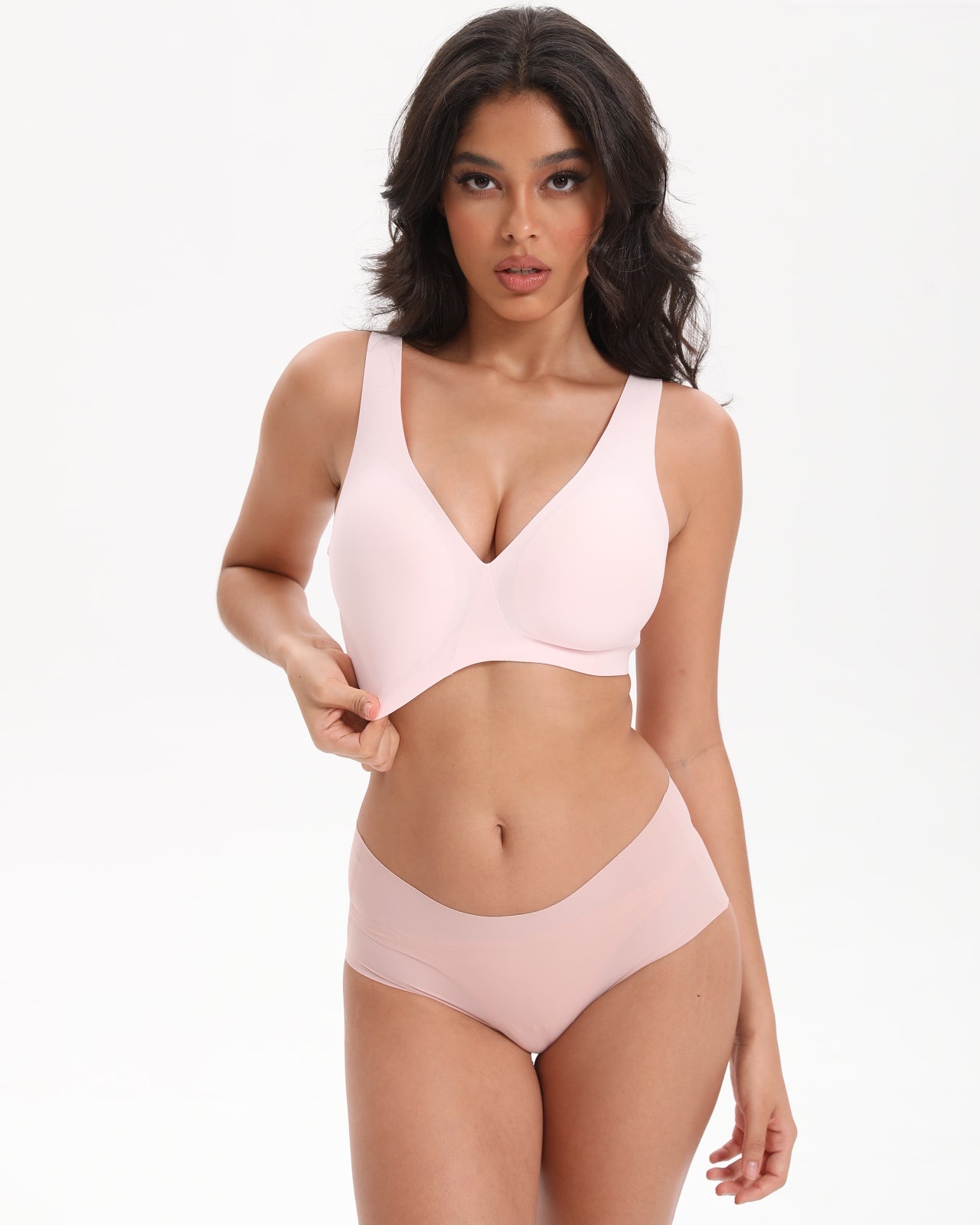 Seamless T-Shirt Sports Bra with Wireless Push - Up Lift | WingsLove Value Essential - WingsLove