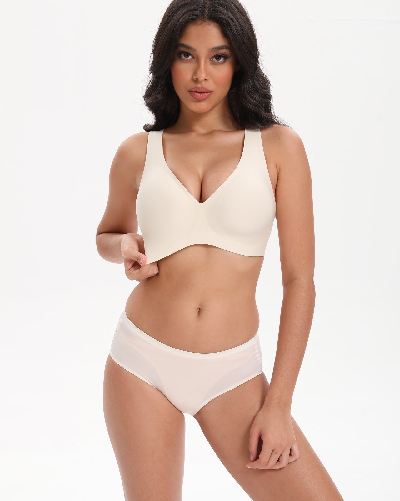 Seamless T-Shirt Sports Bra with Wireless Push - Up Lift | WingsLove Value Essential - WingsLove