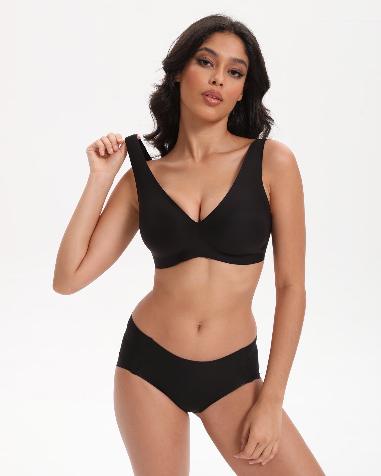 Seamless T-Shirt Sports Bra with Wireless Push - Up Lift | WingsLove Value Essential - WingsLove