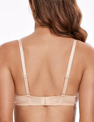 Sexy Lace Mesh Balconette See Through Bralette Half Cup Sheer Bras Nude - WingsLove