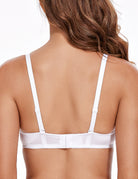 Sexy Lace Mesh Balconette See Through Bralette Half Cup Sheer Bras White - WingsLove