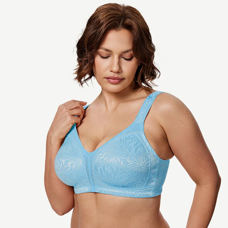 Full Coverage Minimizer Bra Wire-free, Sky Blue