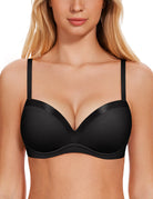 Smooth Lift Seamless Support Bra Black - WingsLove