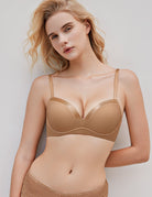 Smooth Lift Seamless Support Bra Brown - WingsLove