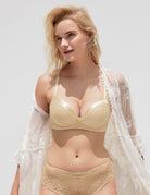 Smooth Lift Seamless Support Bra Nude - WingsLove