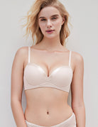 Smooth Lift Seamless Support Bra Sandshell Pink - WingsLove