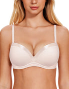 Smooth Lift Seamless Support Bra Sandshell Pink - WingsLove