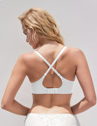 Smooth Lift Seamless Support Bra White - WingsLove