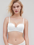 Smooth Lift Seamless Support Bra White - WingsLove