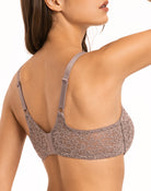 Wingslove Women's Sexy Lace Bra Sheer Bralette See Through Bras Underwire Added Support - WingsLove