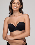 Wingslove Women's Strapless Full Figure Bra Underwire Multiway Contour Plus Size Bra Red Carpet - WingsLove
