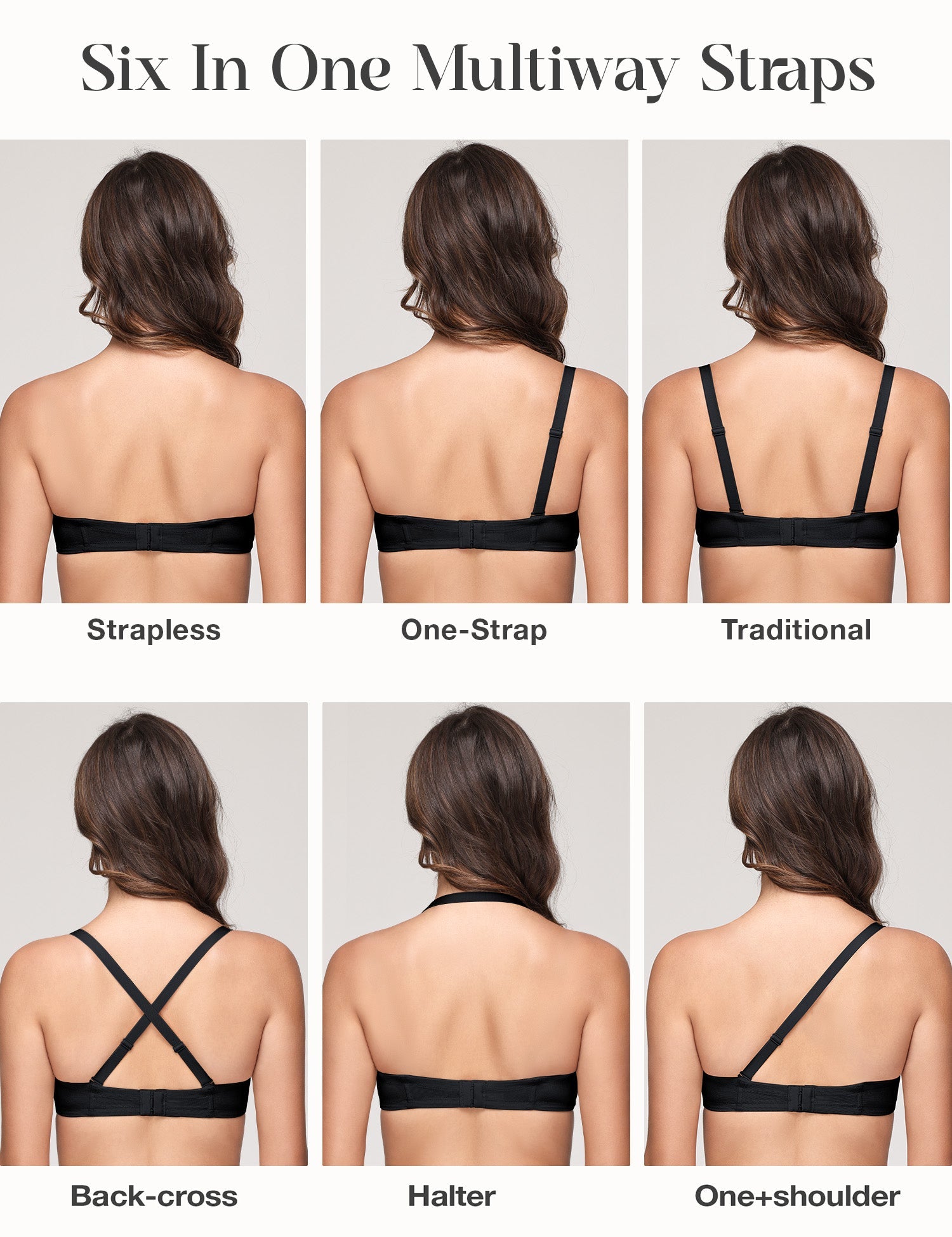 Wingslove Women's Strapless Full Figure Bra Underwire Multiway Contour Plus Size Bra Red Carpet - WingsLove