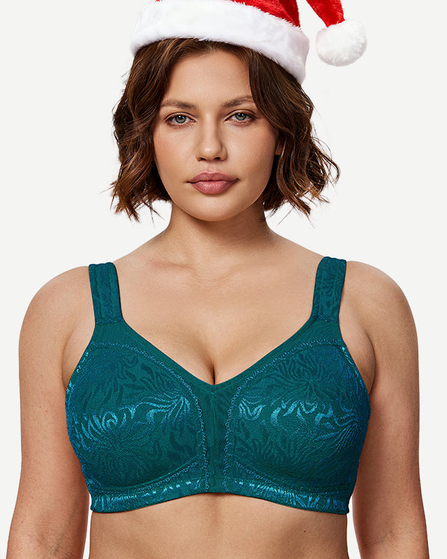 wingslove xmas minimizer bra malachite green